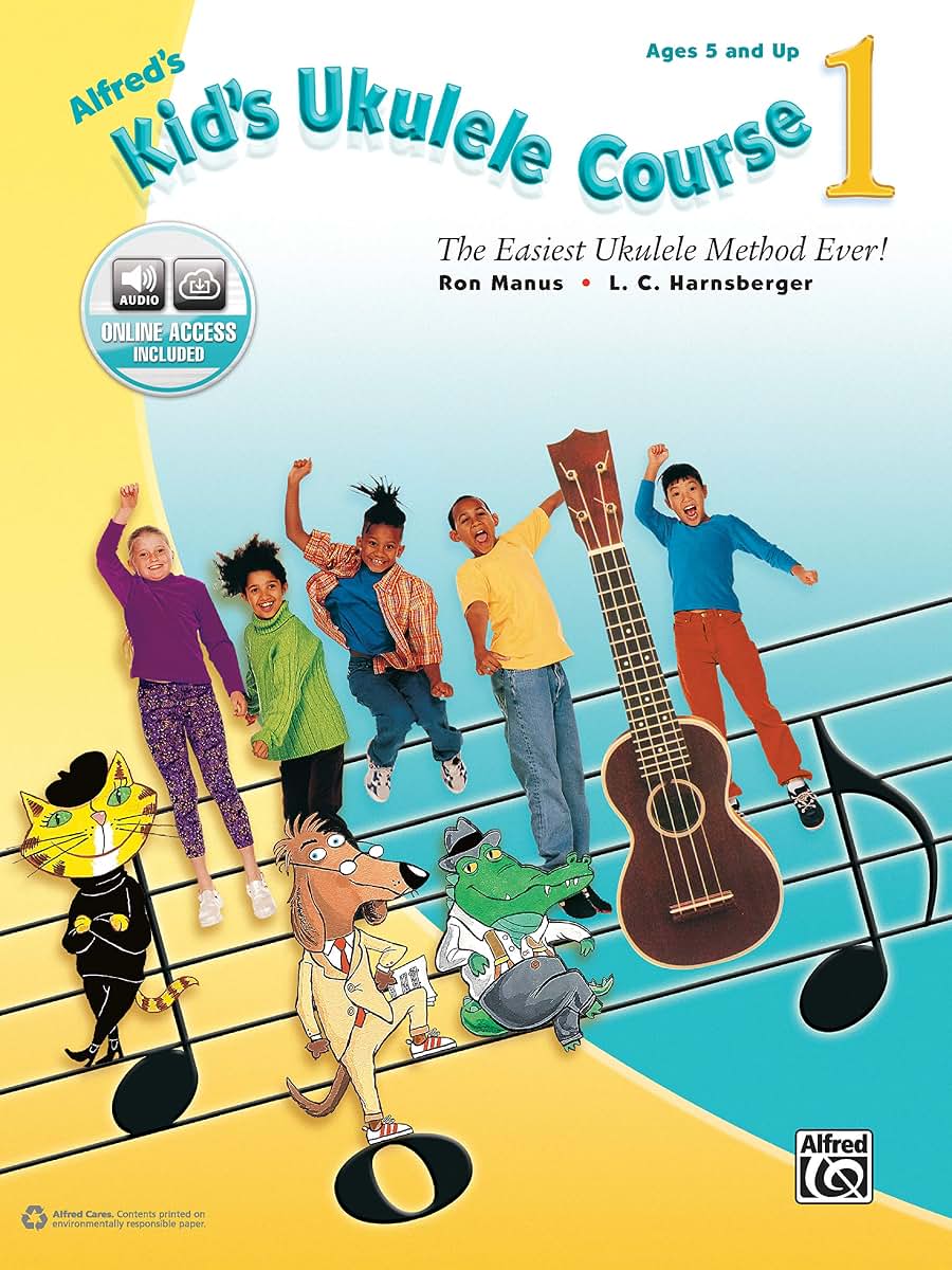 Alfred's Kid's Ukulele Course 1: The Easiest Ukulele Method Ever!, Book & Online Audio