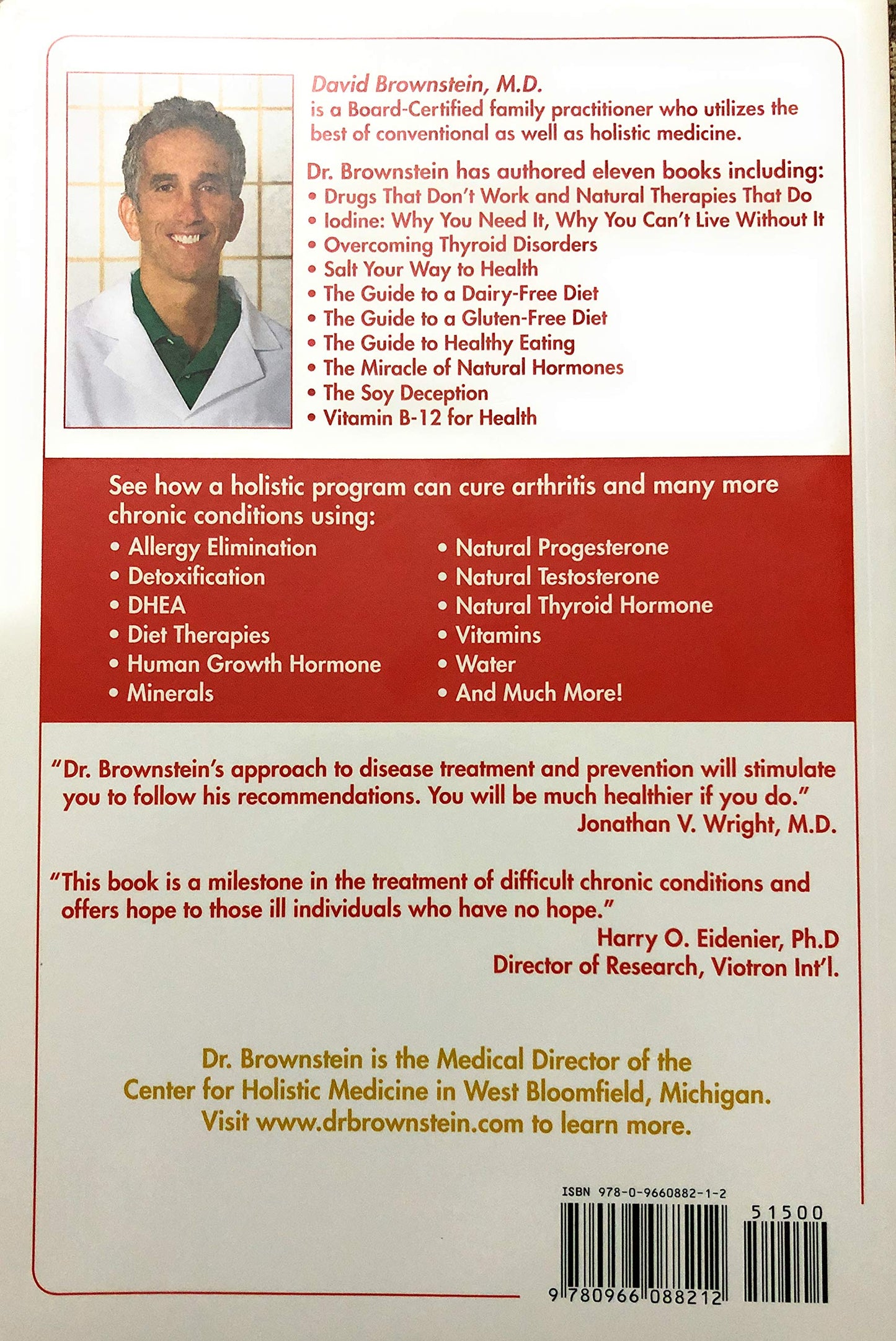 Overcoming Arthritis by David Brownstein