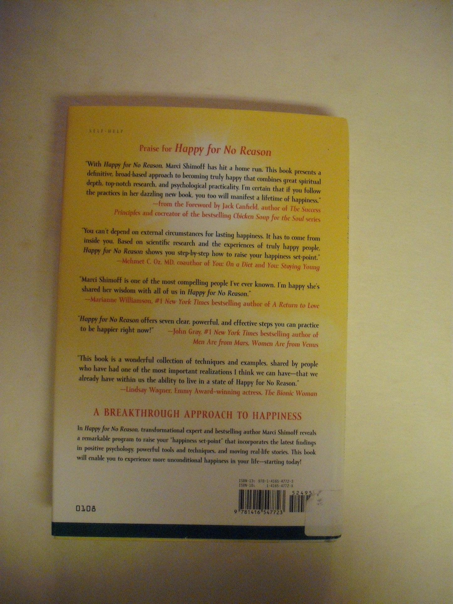 Happy for No Reason: 7 Steps to Being Happy from the Inside Out