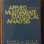 Applied Multivariate Statistical Analysis (6th Edition) by J