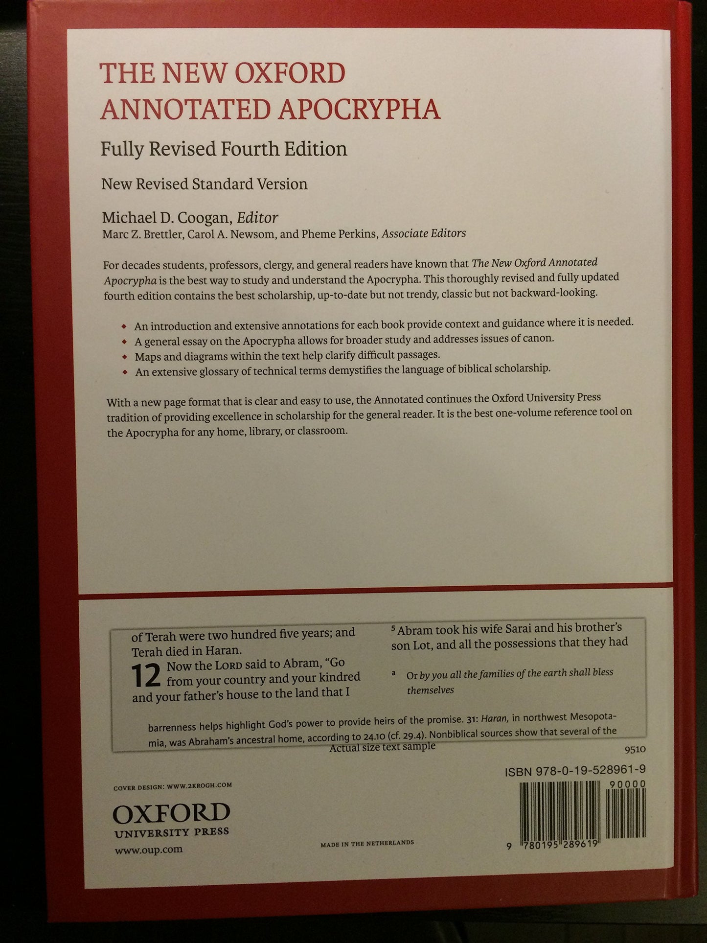 The New Oxford Annotated Apocrypha: New Revised Standard Version