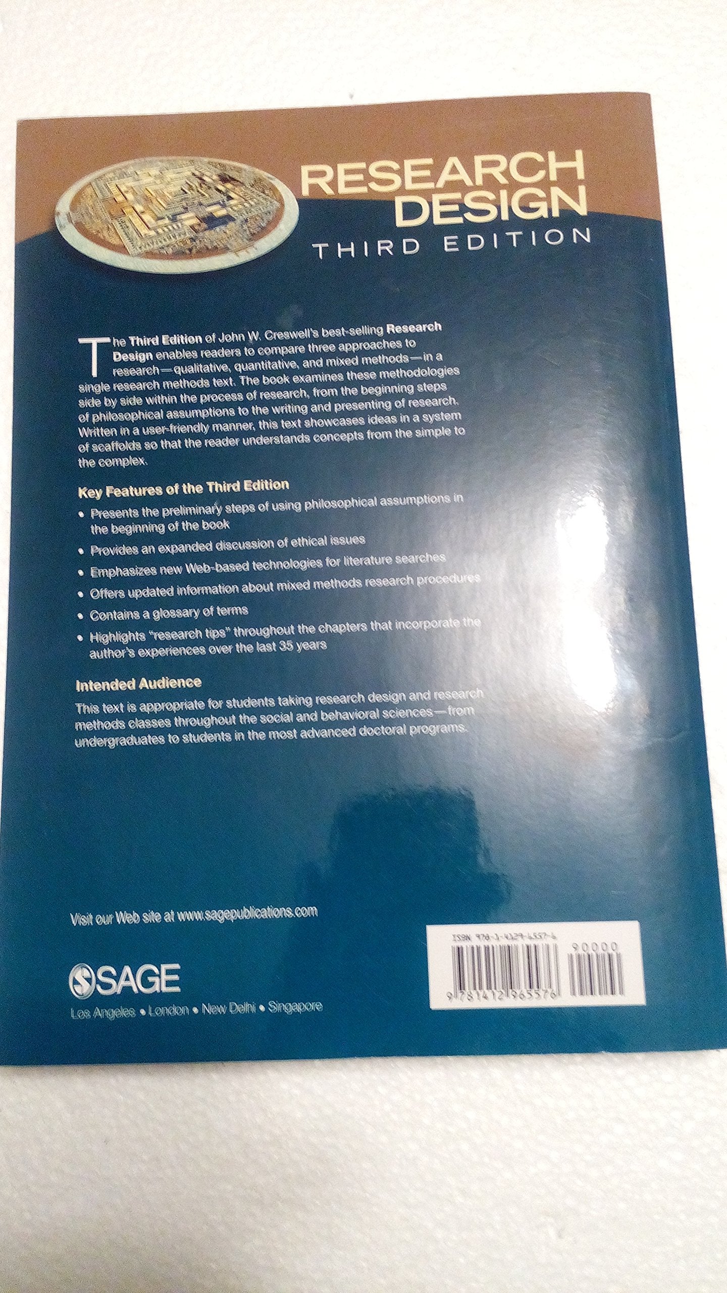 Research Design: Qualitative, Quantitative, and Mixed Methods Approaches, 3rd Edition