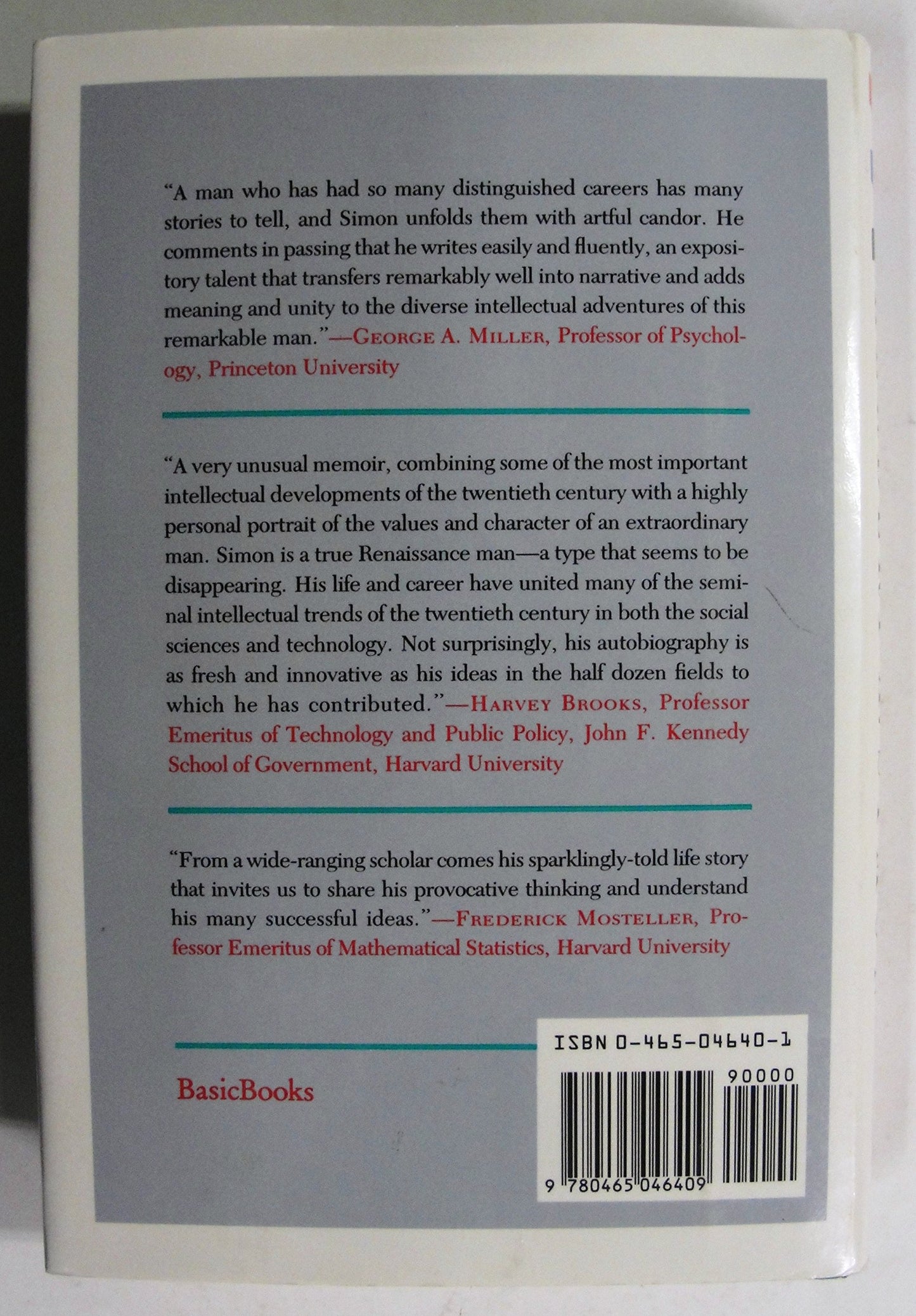 Models of My Life: The Remarkable Autobiography of the Nobel