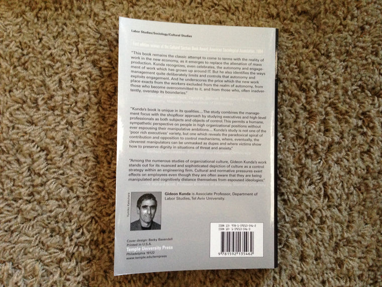 Engineering Culture: Control and Commitment in a High-Tech Corporation — back cover