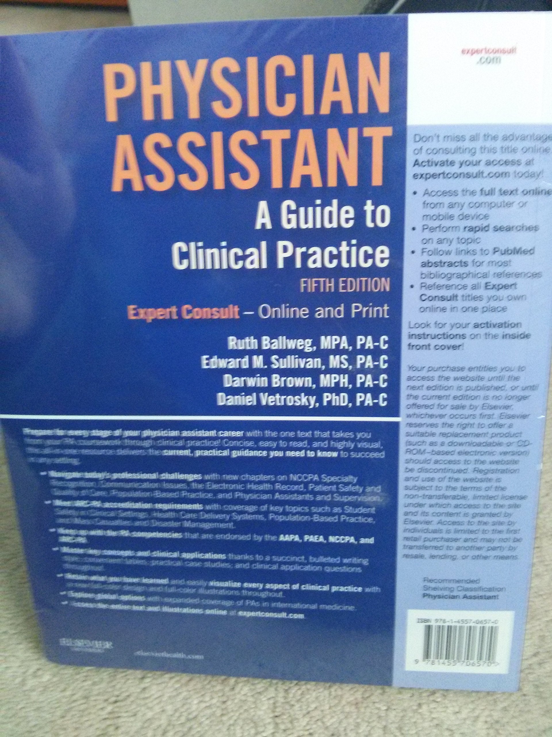 Physician Assistant: A Guide to Clinical Practice
