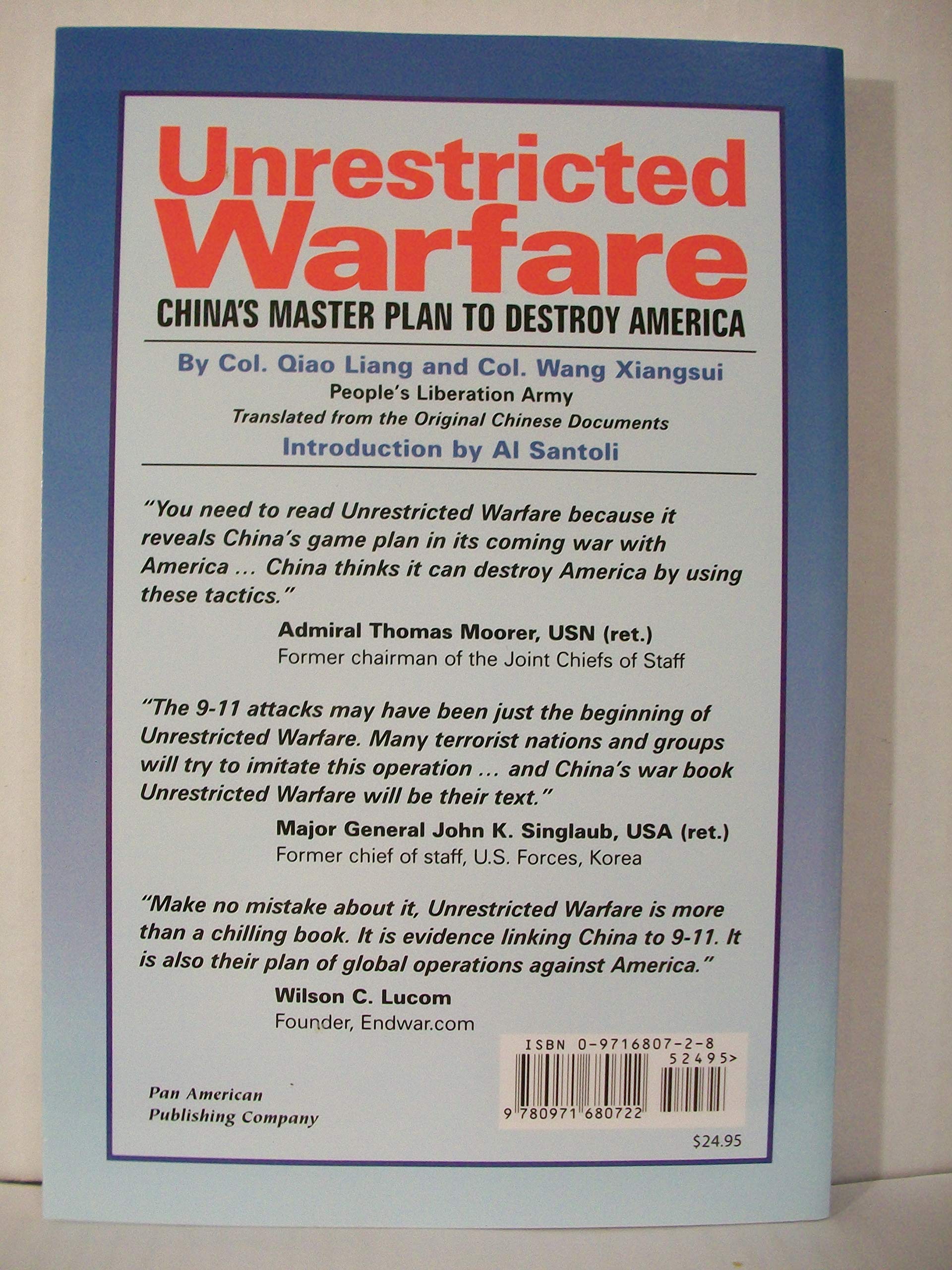 Unrestricted Warfare: Chinas Master Plan to Destroy America