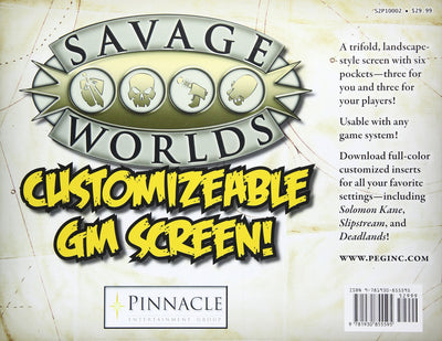 Savage Worlds Customizable GM Screen (S2P10002)
