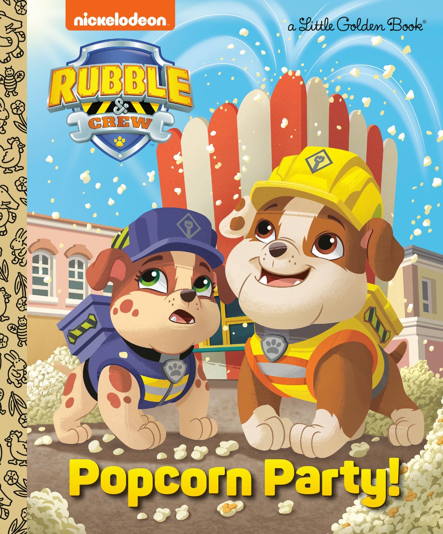 Popcorn Party! (PAW Patrol: Rubble & Crew) (Little Golden Bo