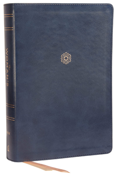 NIV, The Woman's Study Bible, Leathersoft, Blue, Full-Color, Red Letter: Receiving God's Truth for Balance, Hope, and Transformation