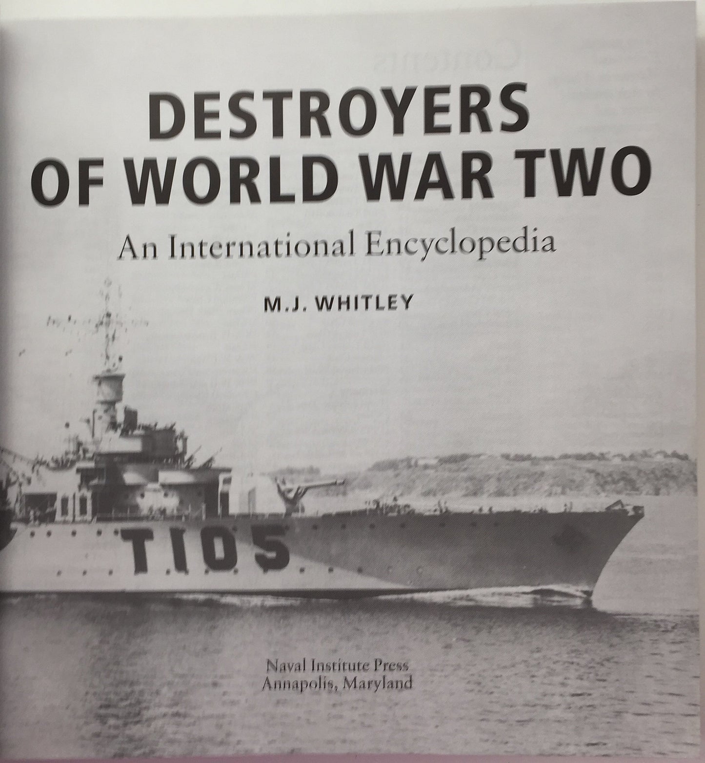 Destroyers of World War Two: An International Encyclopedia