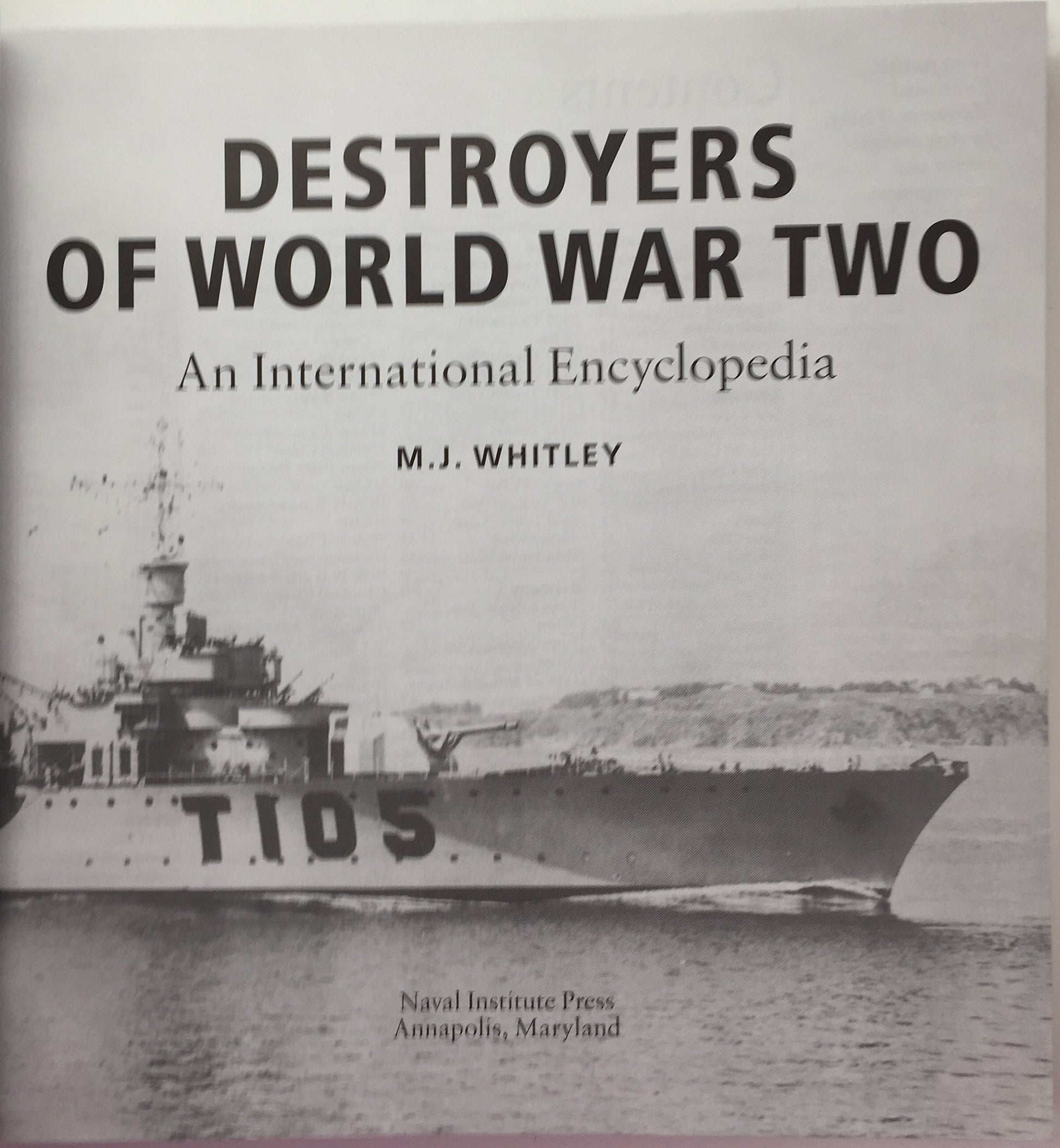 Destroyers of World War Two: An International Encyclopedia