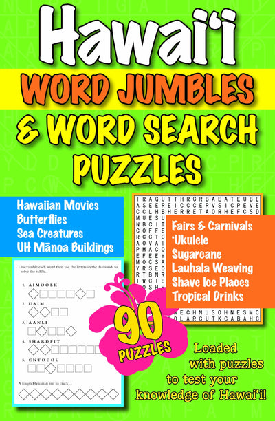 Hawaii Word Jumbles & Word Search Puzzles