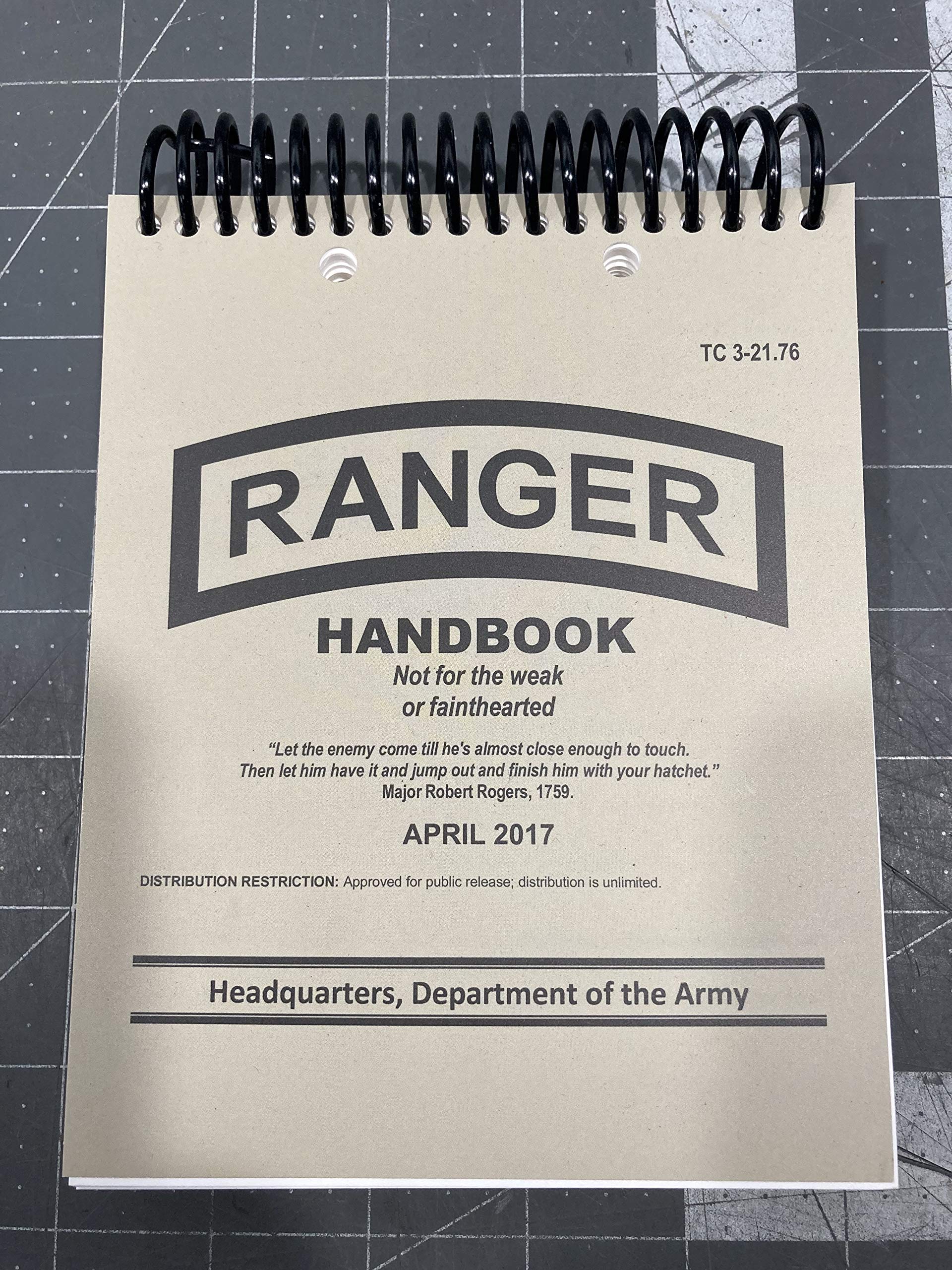 Waterproof Ranger Handbook: Training Circular TC 3-21.76 (Top Spiral Field Pocket Size)