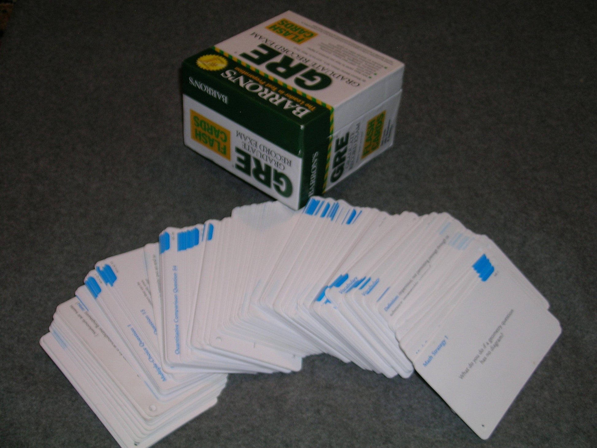 Barron's GRE Flash Cards: Graduate Record Exam