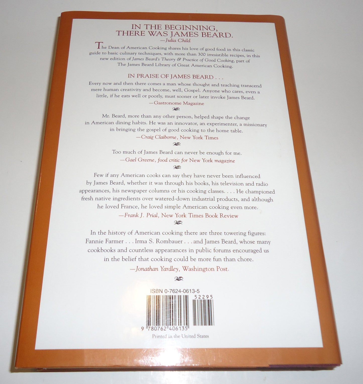 James Beard's Theory and Practice Of Good Cooking (James Beard Library of Great American Cooking, 2)