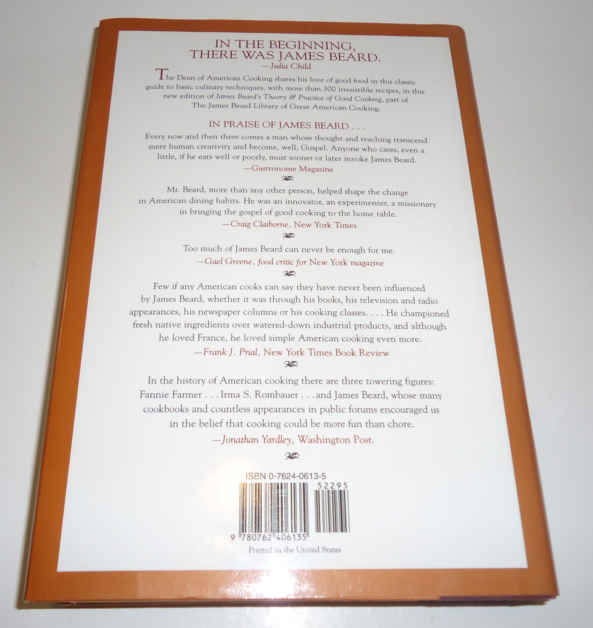James Beard's Theory and Practice Of Good Cooking (James Beard Library of Great American Cooking, 2)
