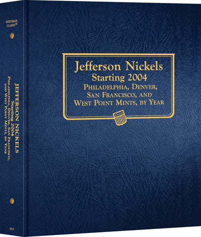 Whitman Classic Coin Album - Jefferson Nickels Volume #2: Starting 2004 (P, D, S, & W Mints)