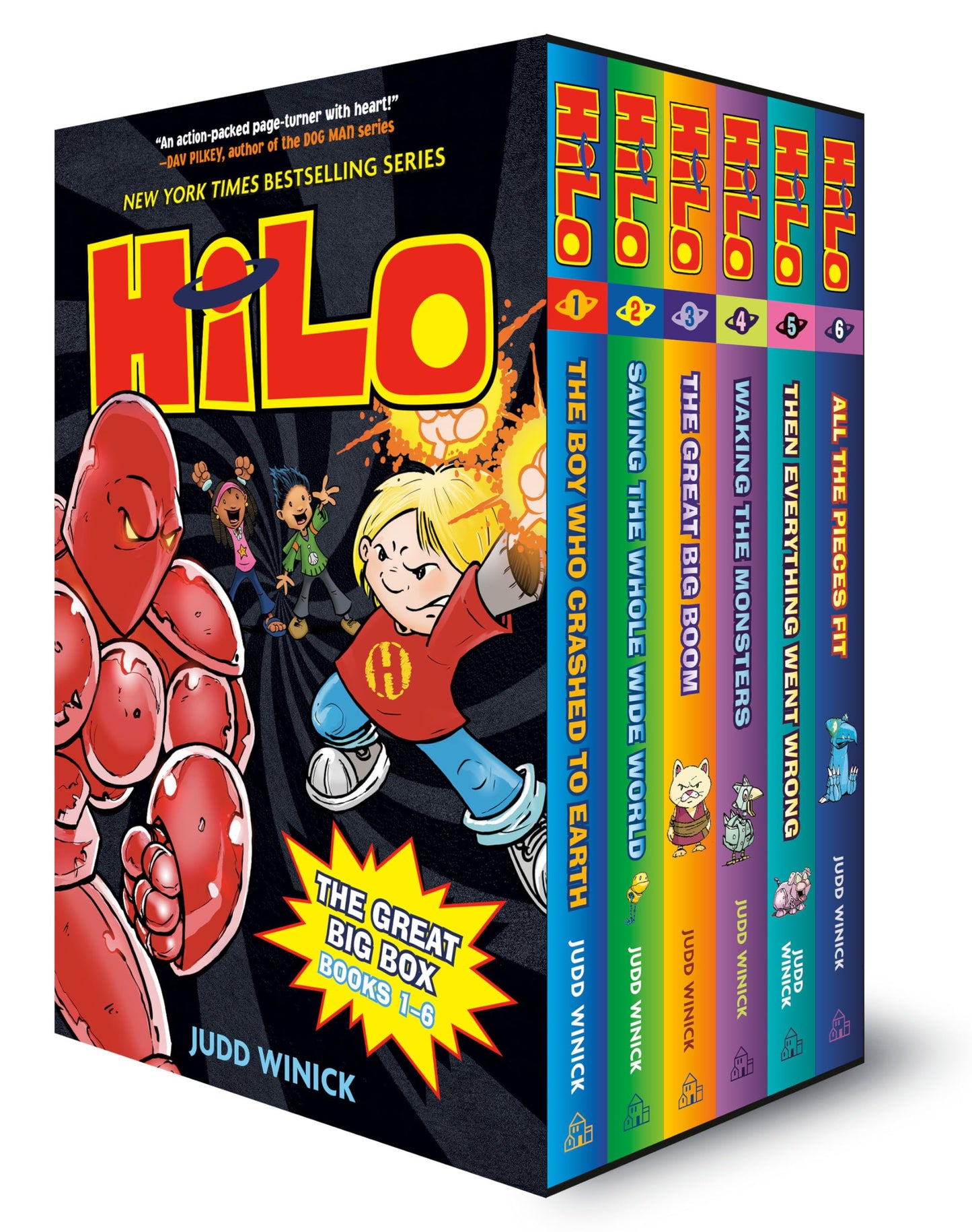 Hilo: The Great Big Box (Books 1-6): (A Graphic Novel Boxed