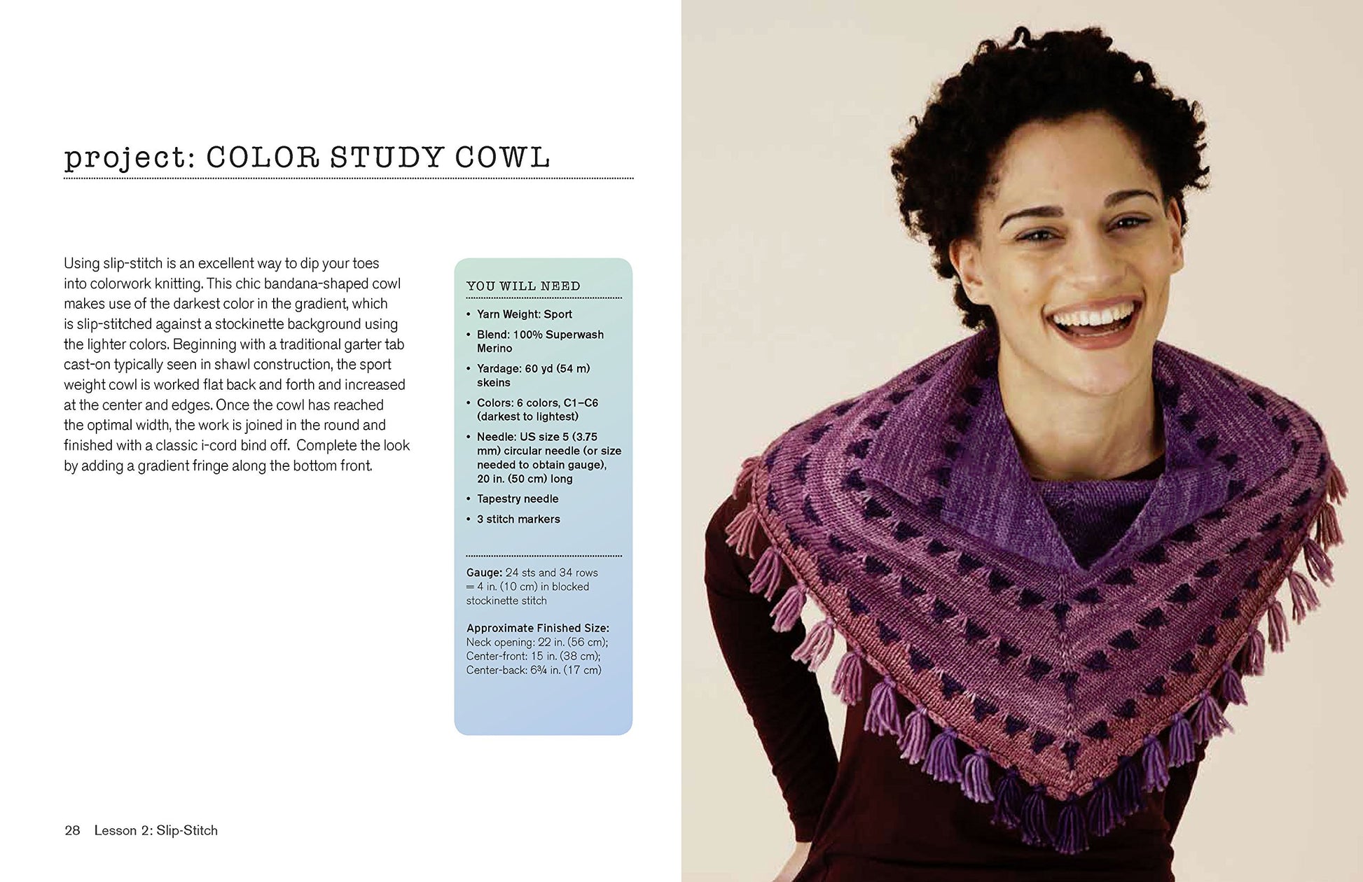 Gradient Knits: 10 Lessons and Projects Using Ombre, Stranded Colorwork, Slip-Stitch, and Texture