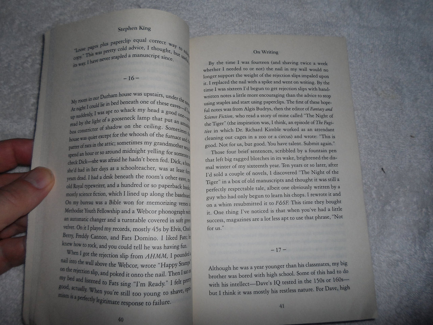 On Writing: A Memoir of the Craft