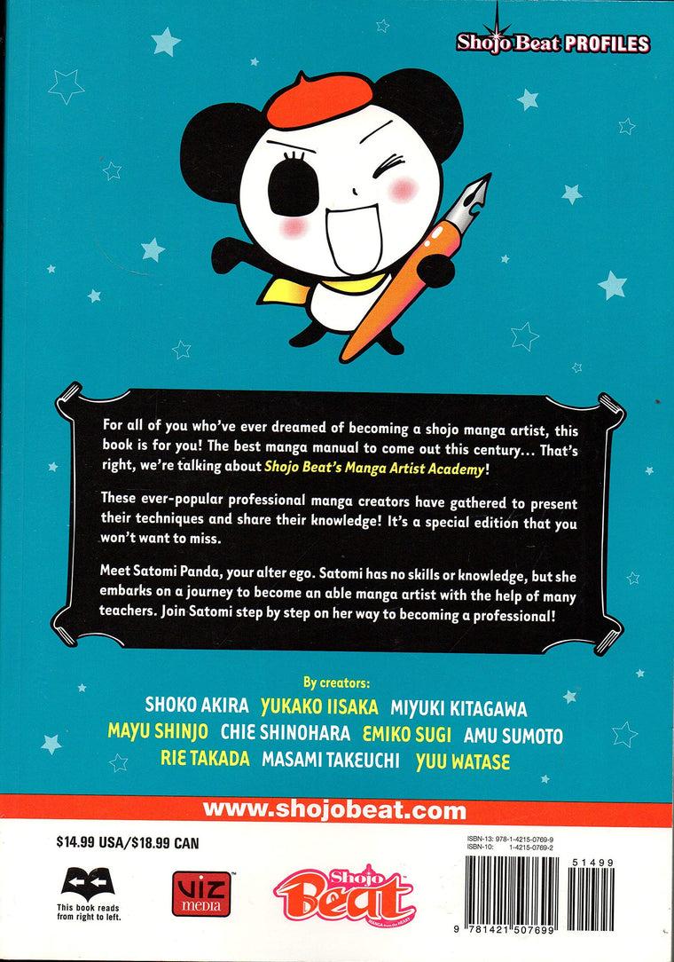 Shojo Beat Manga Artist Academy — back cover
