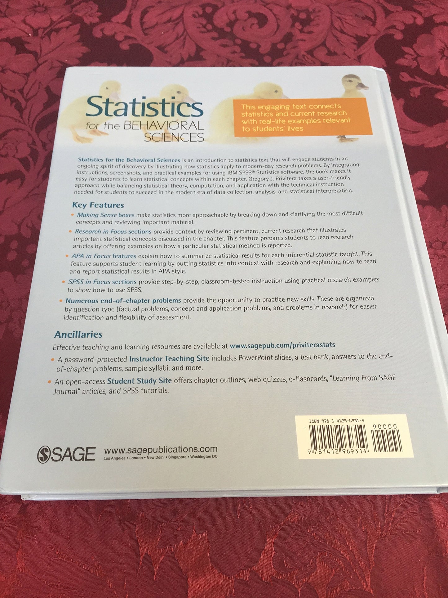 Statistics for the Behavioral Sciences