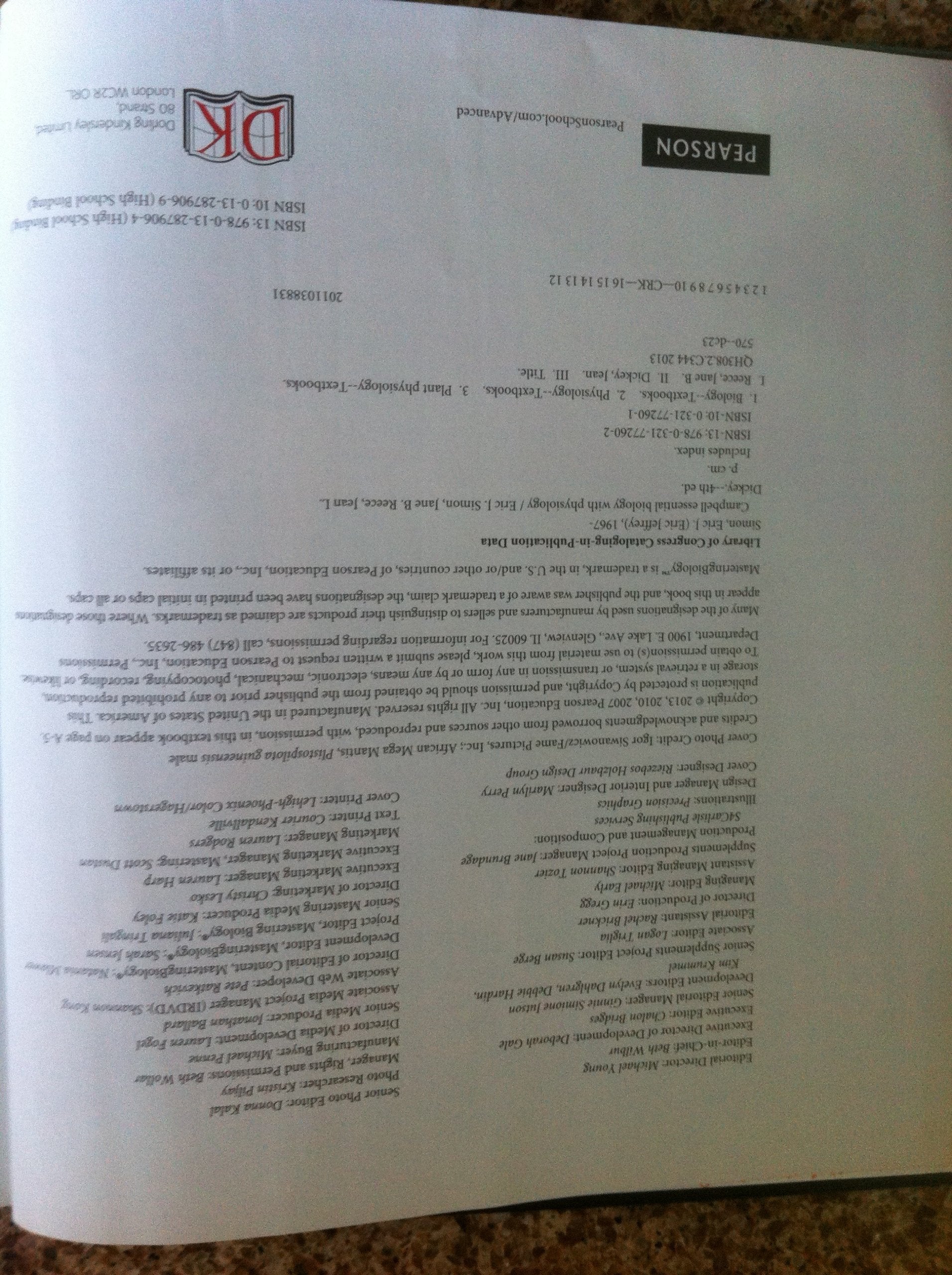 Campbell Essential Biology with Physiology