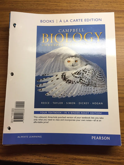 Campbell Biology: Concepts & Connections, Books a la Carte Edition (8th Edition)