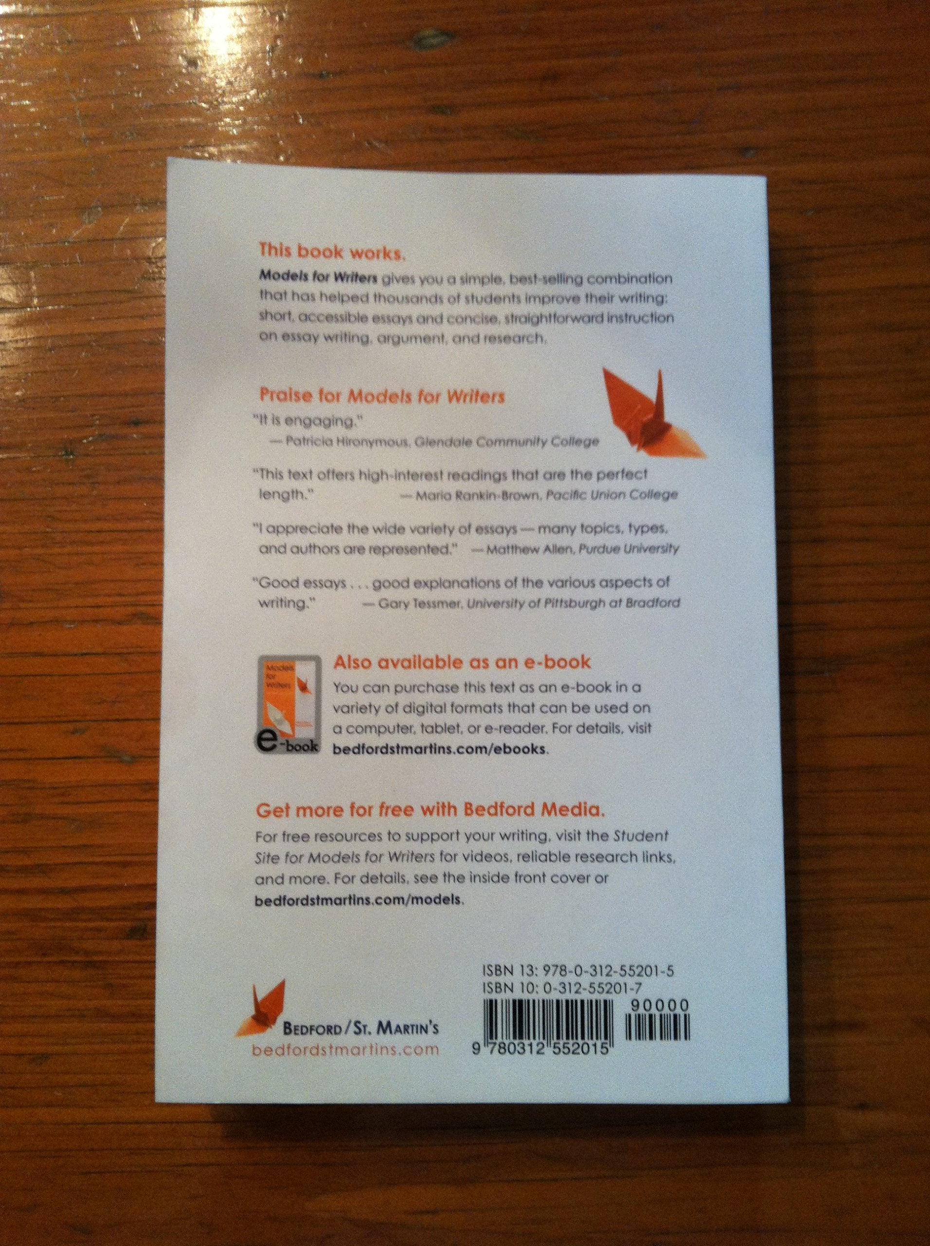 Models for Writers: Short Essays for Composition