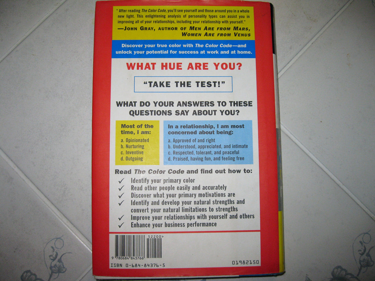 The COLOR CODE: A NEW WAY TO SEE YOURSELF, YOUR RELATIONSHIPS, AND LIFE
