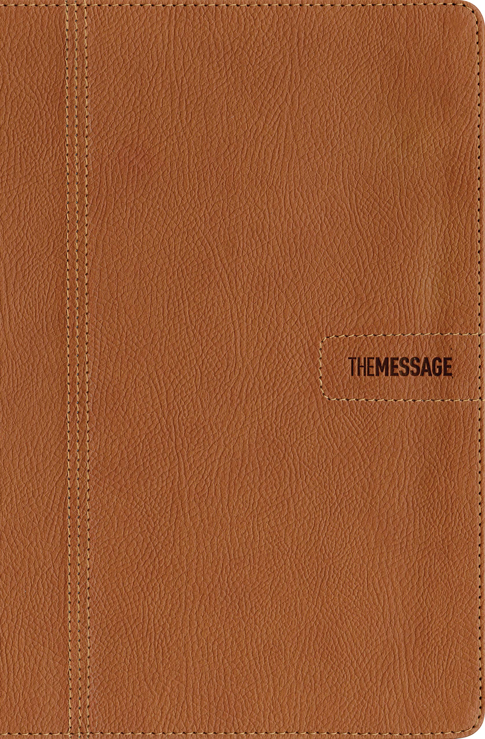 The Message Slimline (Leather-Look, Saddle Tan): The Bible in Contemporary Language