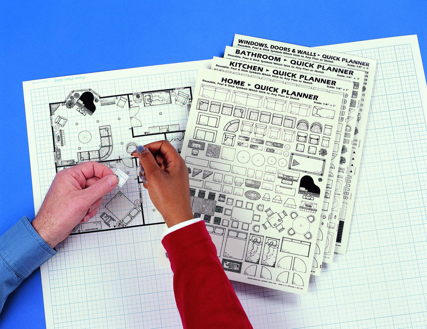 Home Quick Planner: Reusable, Peel & Stick Furniture & Archi