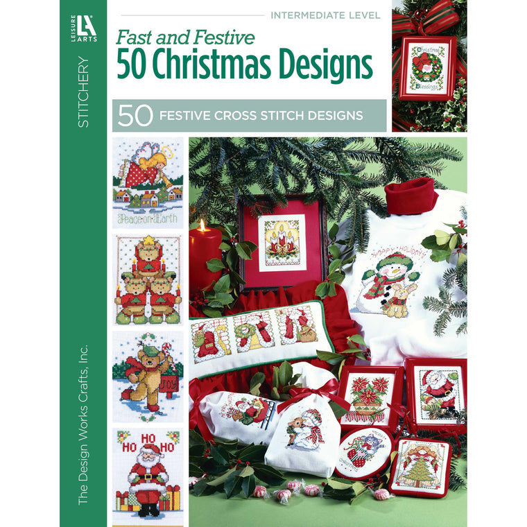 Fast & Festive, 50 Christmas Designs-Charming Cross Stitch Designs to use in a Variety of Christmas Projects