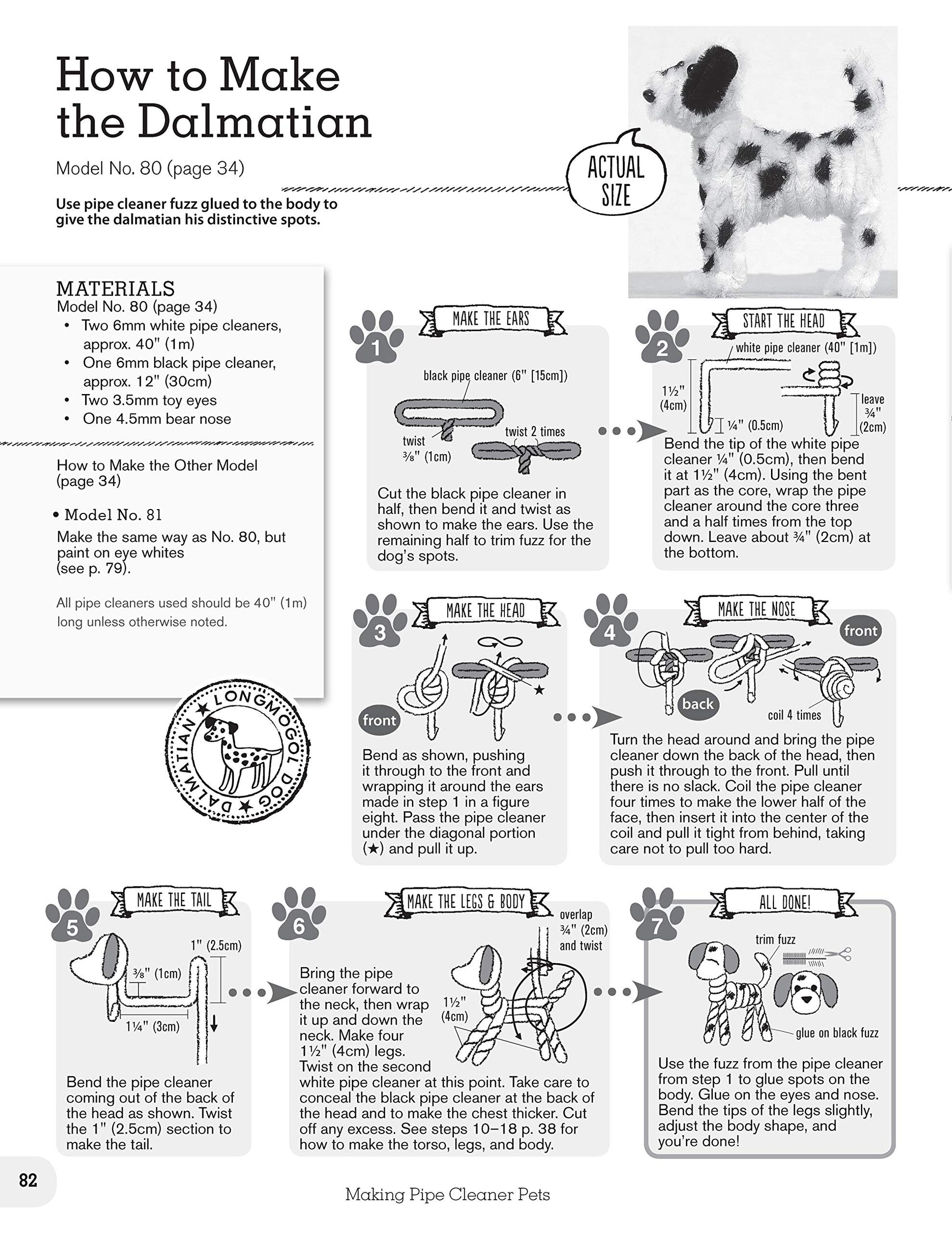 Making Pipe Cleaner Pets (Design Originals) Learn How to Twist, Bend, and Shape 23 Cute Dog Breeds - Terriers, Spaniels, Chihuahuas, Labrador Retrievers, Schnauzers, Pugs, Corgis, and More [BOOK ONLY]