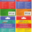 Bilingual Flash Cards Value Pack - Spanish and English (Includes Alphabet, Colors & Shapes, First Words, and Numbers) (Set of 4 Decks)
