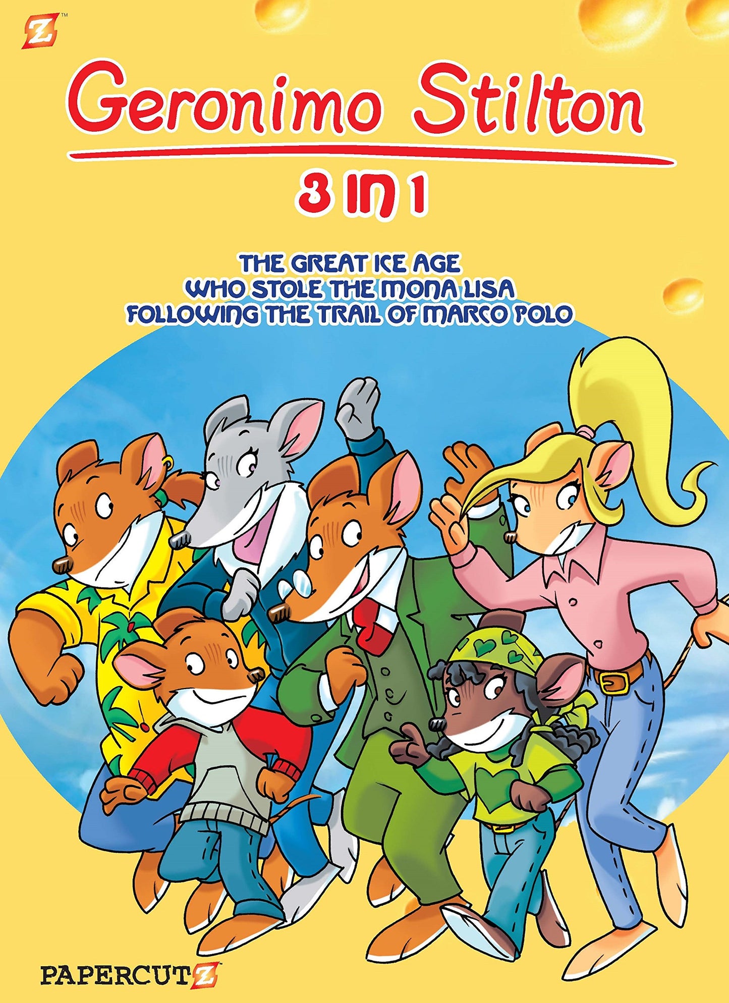 Geronimo Stilton 3-in-1 #2: Following The Trail of Marco Polo, The Great Ice Age, and Who Stole the Mona Lisa (2) (Geronimo Stilton Graphic Novels)