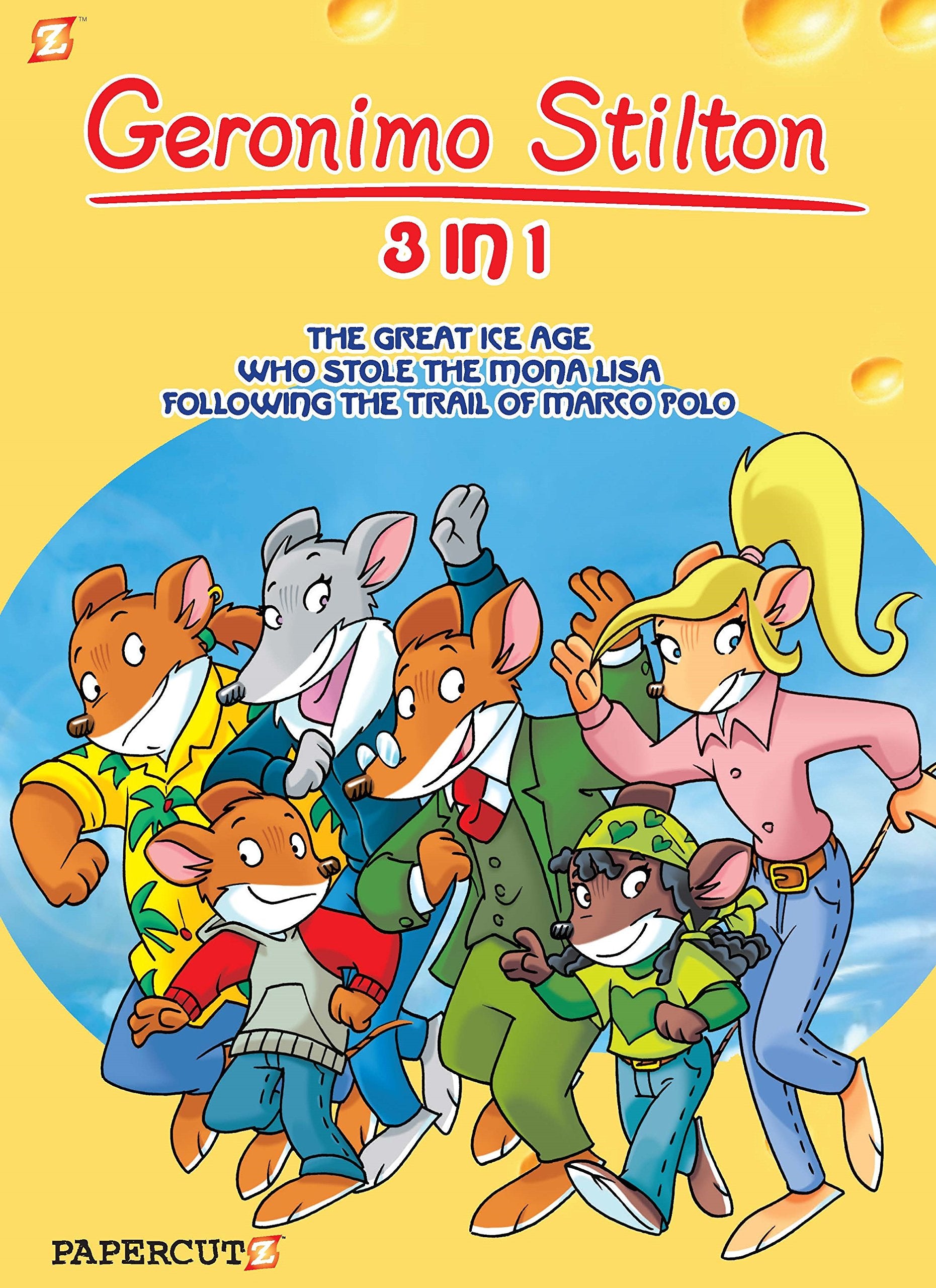 Geronimo Stilton 3-in-1 #2: Following The Trail of Marco Polo, The Great Ice Age, and Who Stole the Mona Lisa (2) (Geronimo Stilton Graphic Novels)