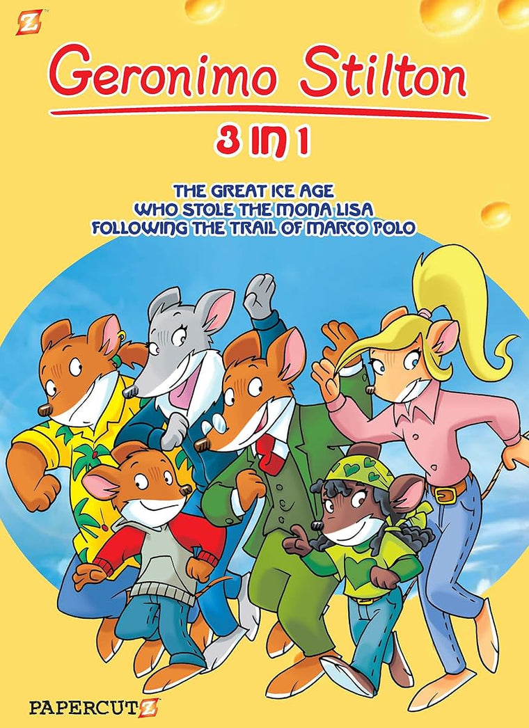 Geronimo Stilton 3-in-1 #2: Following The Trail of Marco Polo, The Great Ice Age, and Who Stole the Mona Lisa (2) (Geronimo Stilton Graphic Novels)