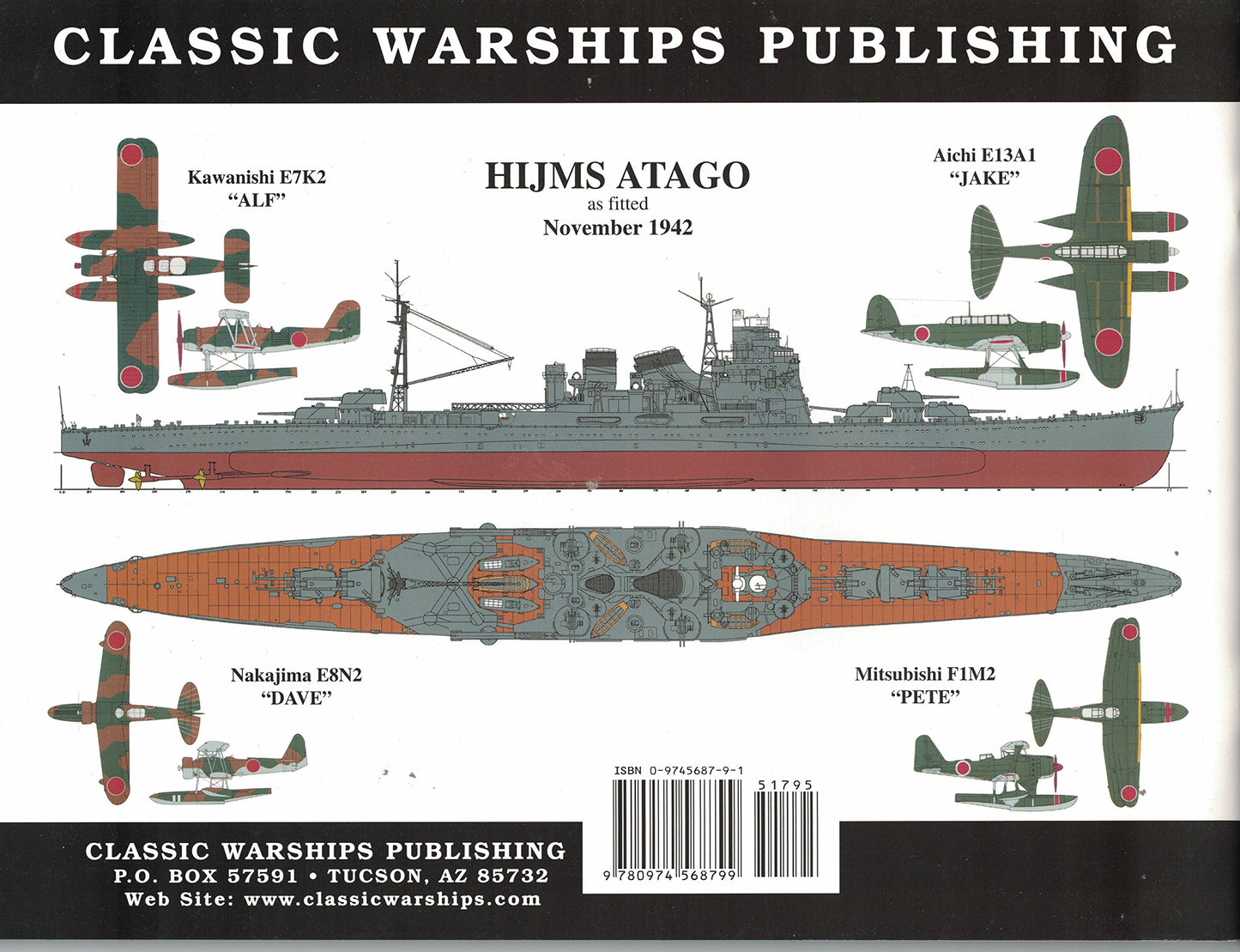 Warship Pictorial No. 30 - IJN Takao Class Cruisers