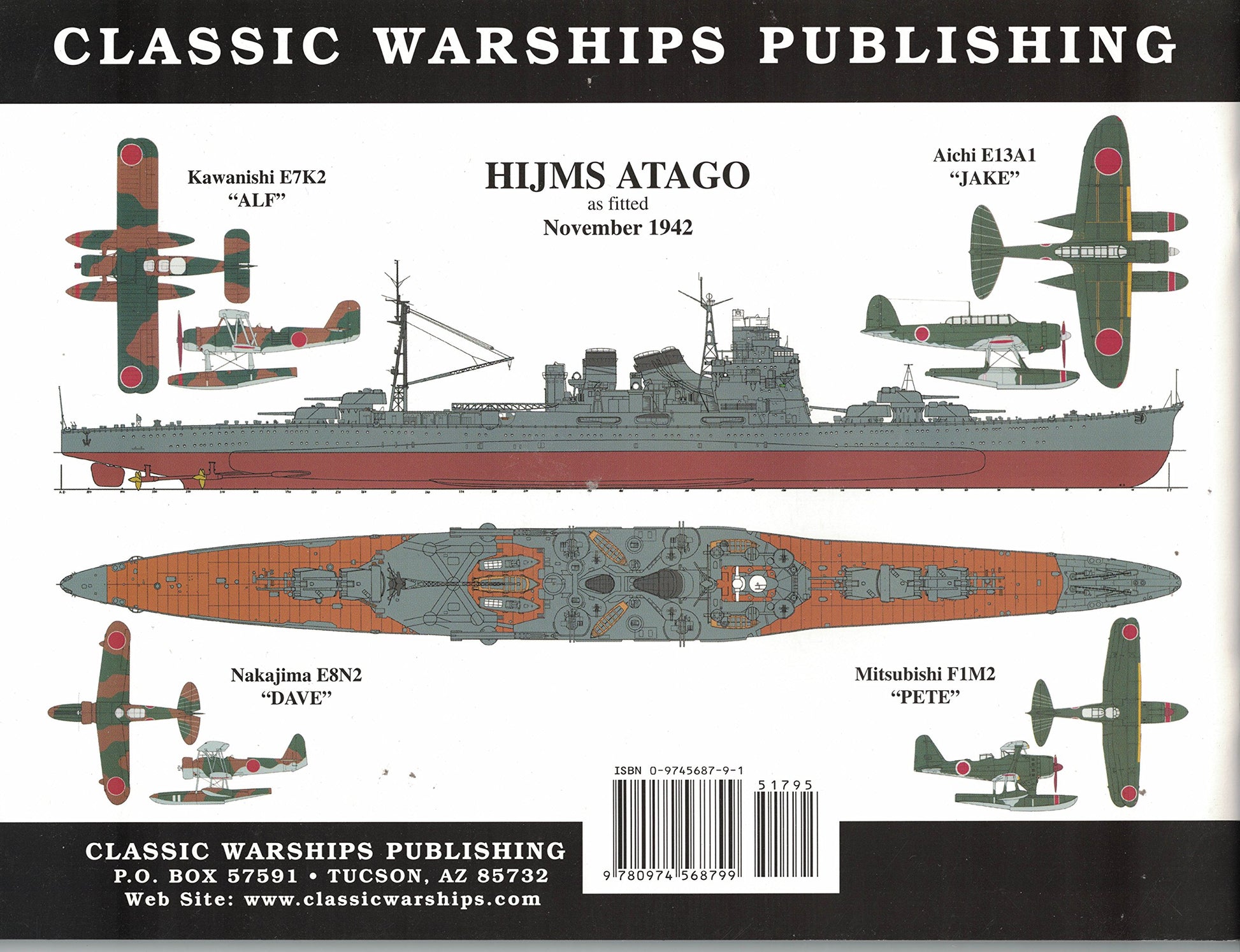 Warship Pictorial No. 30 - IJN Takao Class Cruisers