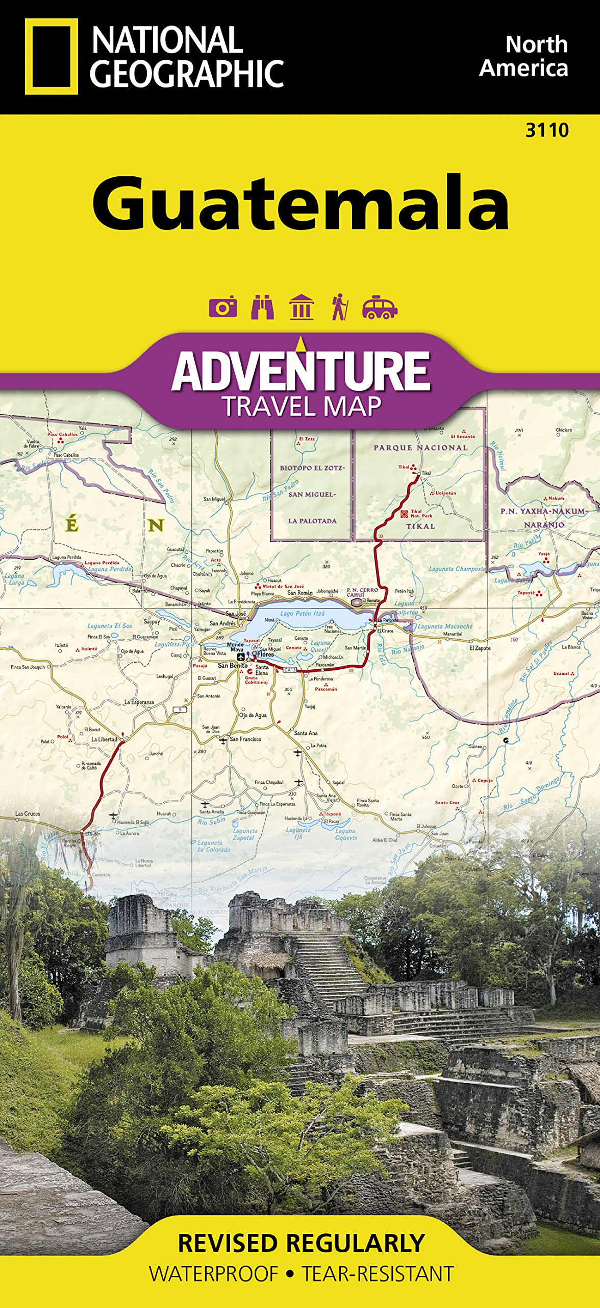 Guatemala Map (National Geographic Adventure Map, 3110)