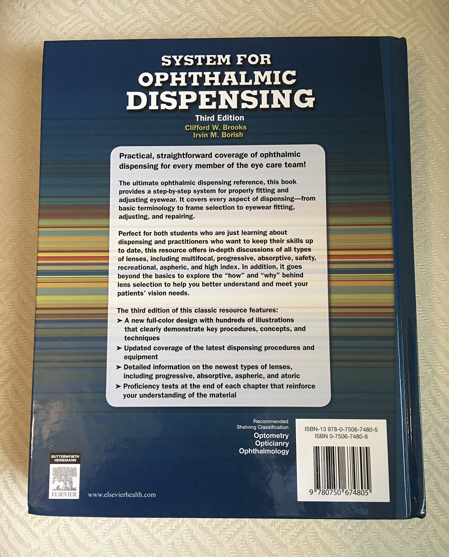 System for Ophthalmic Dispensing by Brooks OD, Clifford W.