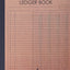 Accounting Ledger Book 4 Column: 120 pages , 8.5 x 11 inches ( large size ) , Brown craft paper style cover : Simple / General Accounting Ledger Book for Bookkeeping