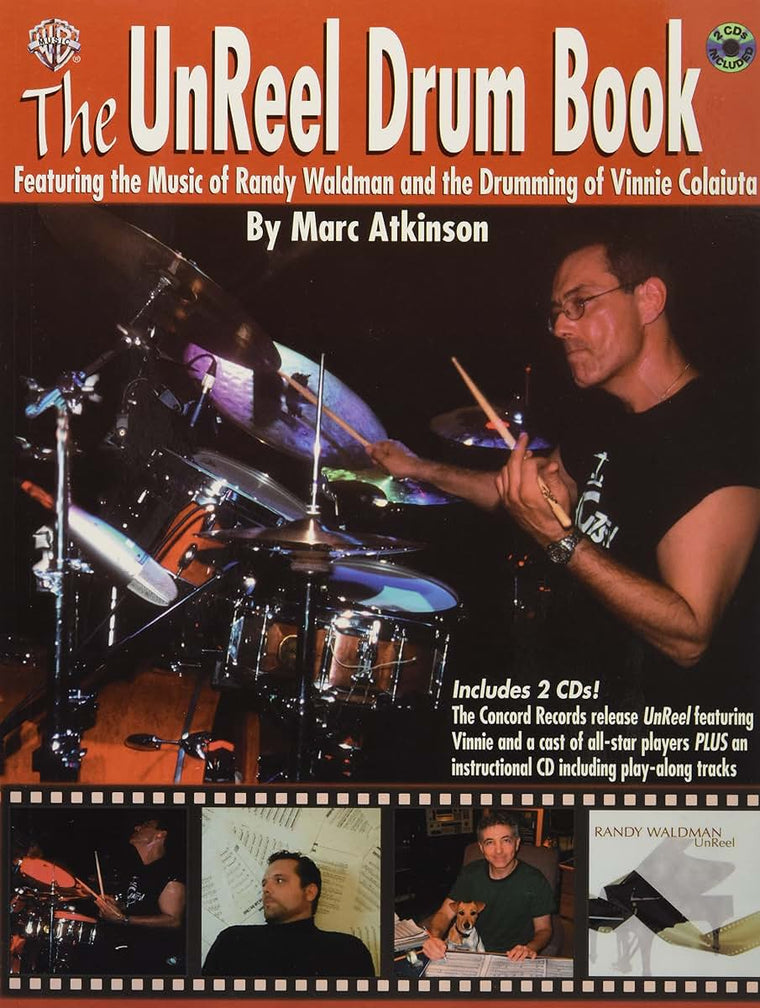 The UnReel Drum Book: Featuring the Music of Randy Waldman and the Drumming of Vinnie Colaiuta, Book & 2 CDs
