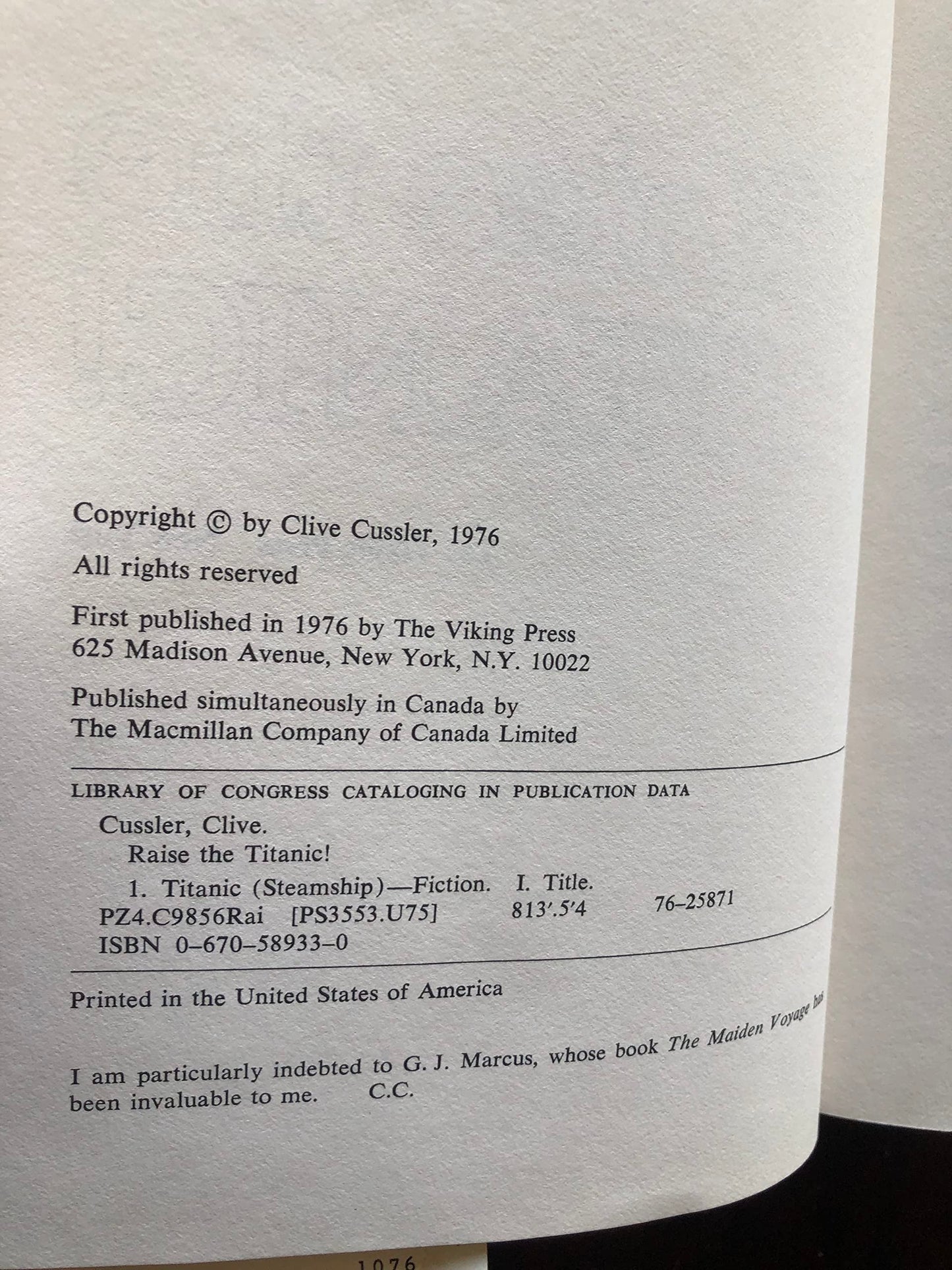 Raise the Titanic by Clive Cussler