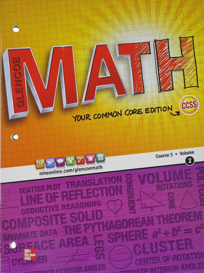 Glencoe Math, Course 3, Student Edition, Volume 2 (MATH APPLIC & CONN CRSE)