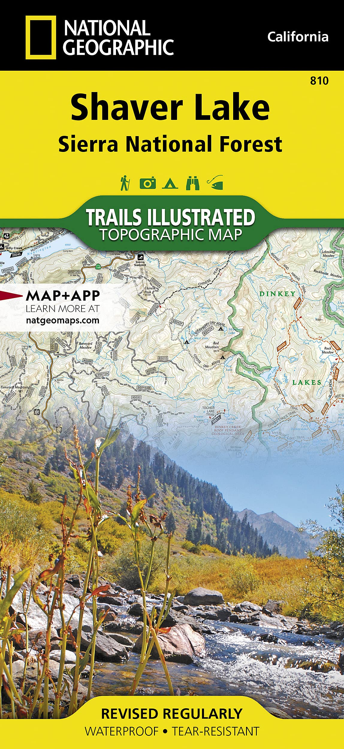 Shaver Lake [Sierra National Forest] (National Geographic Trails Illustrated Map) (National Geographic Trails Illustrated Map, 810)