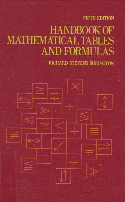 Handbook of Mathematical Tables and Formulas