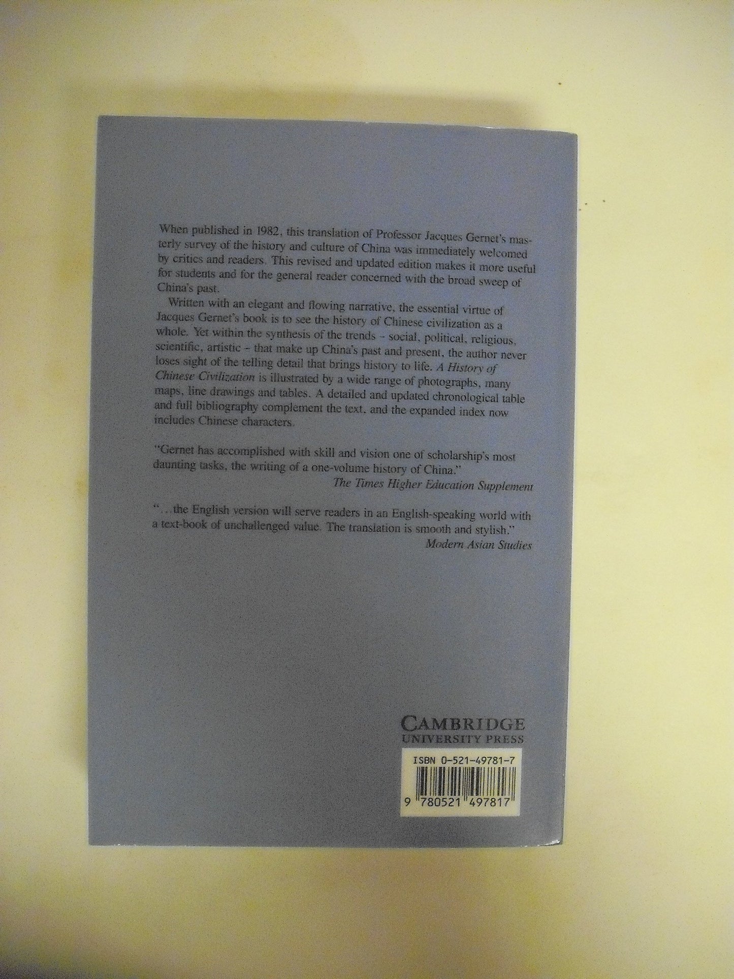 A History of Chinese Civilization