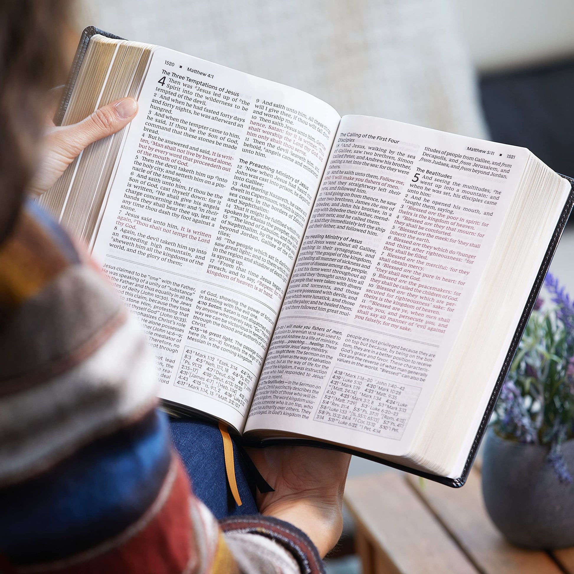 KJV, Foundation Study Bible, Large Print, Hardcover, Red Letter, Comfort Print: Holy Bible, King James Version